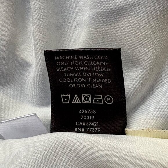 Ann Taylor Striped Poplin Wrap Dress, Blue White Women's Size 8 - Picture 12 of 12